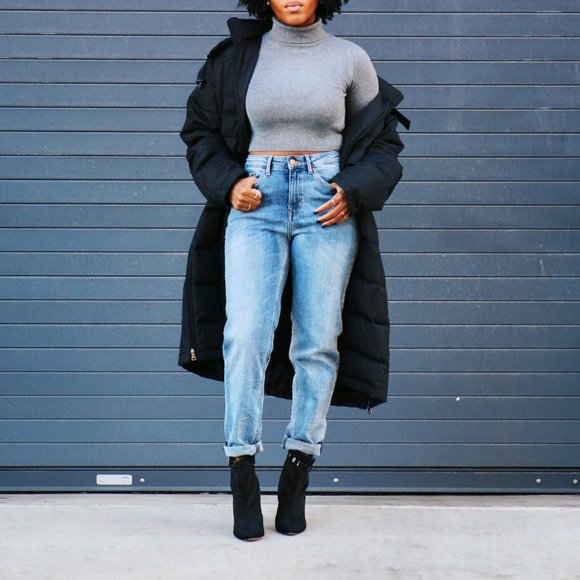 NWOT Gap High Cheeky Mom Roll-Up Jeans, sz 10/30 T - Picture 6 of 7